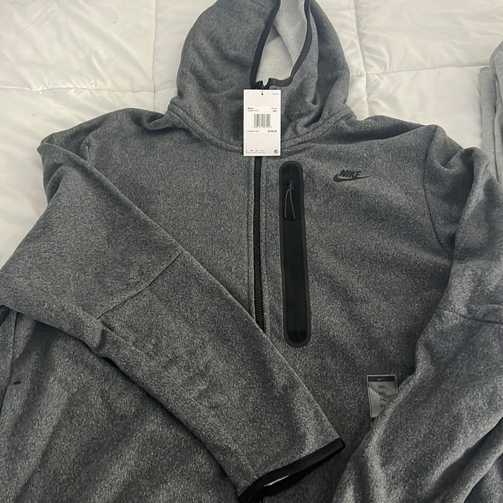 Men’s Nike Tech Fleece 3XL XXXL Hoodie Gray Grey $155 MSRP